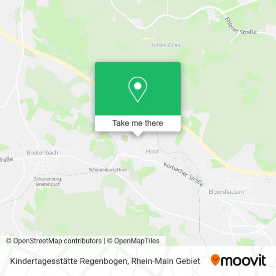 Карта Kindertagesstätte Regenbogen