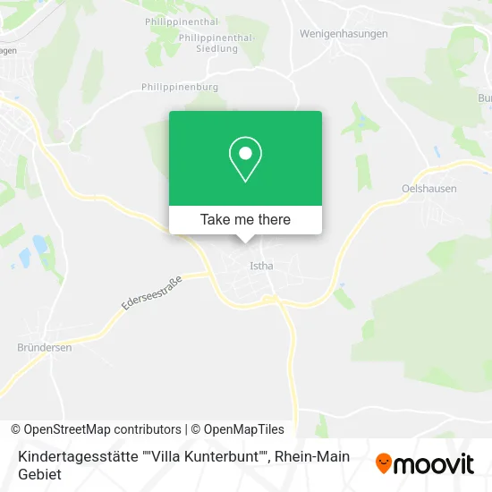 Карта Kindertagesstätte ""Villa Kunterbunt""