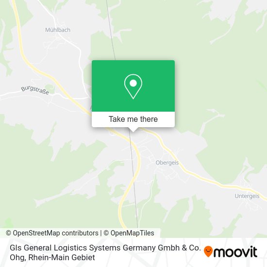 Карта Gls General Logistics Systems Germany Gmbh & Co. Ohg