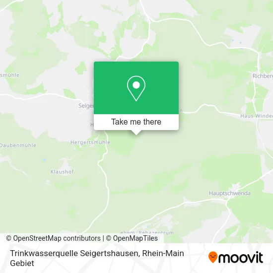 Карта Trinkwasserquelle Seigertshausen