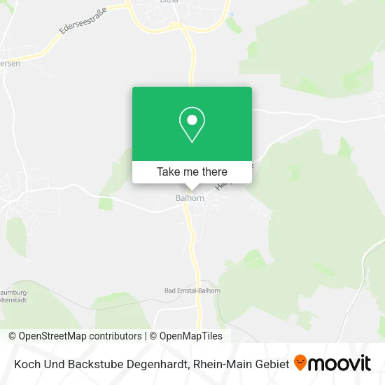 Карта Koch Und Backstube Degenhardt