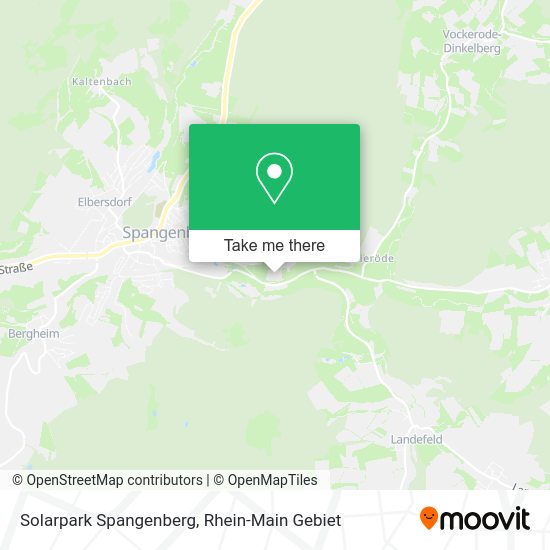 Карта Solarpark Spangenberg