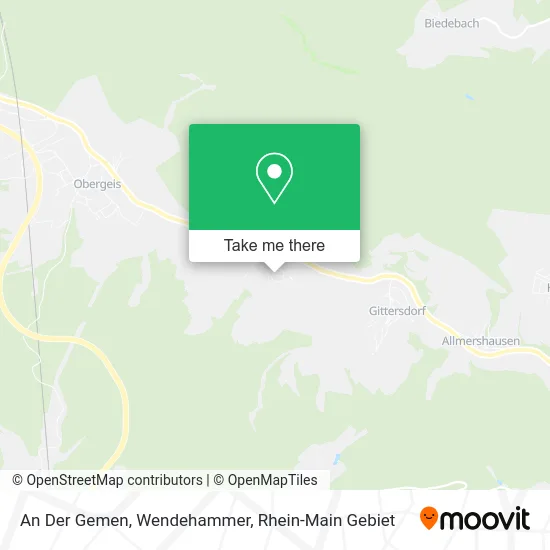 Карта An Der Gemen, Wendehammer