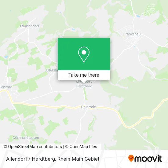 Карта Allendorf / Hardtberg