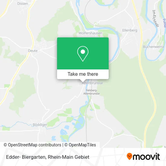 Карта Edder- Biergarten