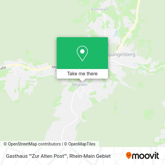 Карта Gasthaus ""Zur Alten Post""