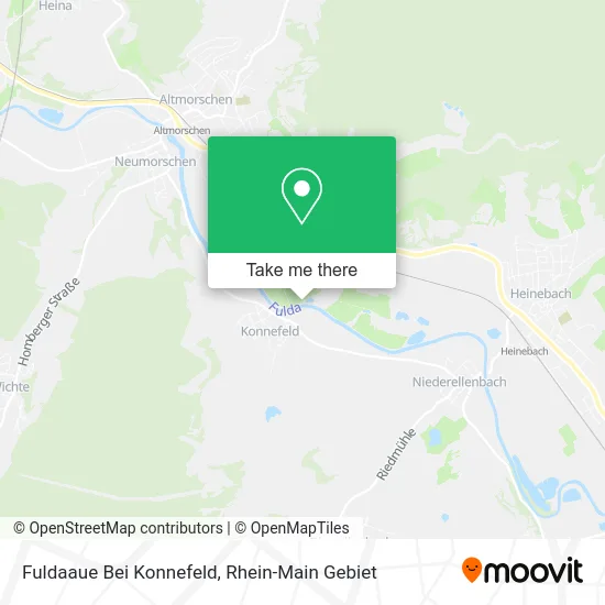 Карта Fuldaaue Bei Konnefeld