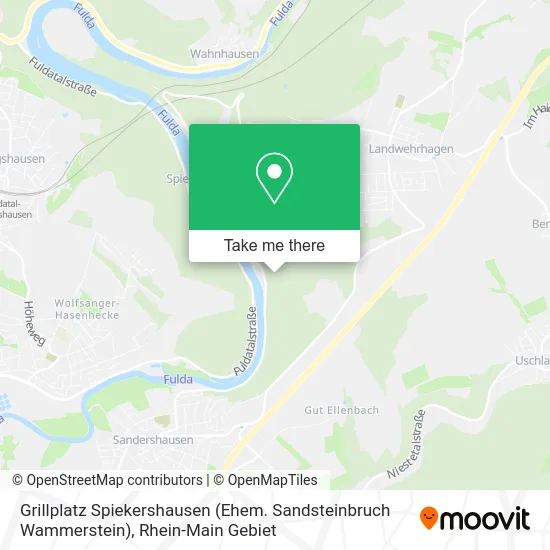 Карта Grillplatz Spiekershausen (Ehem. Sandsteinbruch Wammerstein)