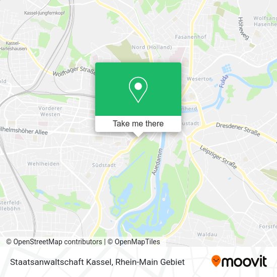 Карта Staatsanwaltschaft Kassel