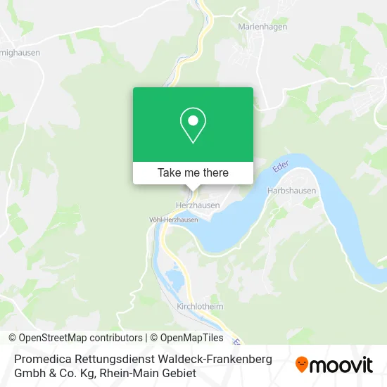 Карта Promedica Rettungsdienst Waldeck-Frankenberg Gmbh & Co. Kg