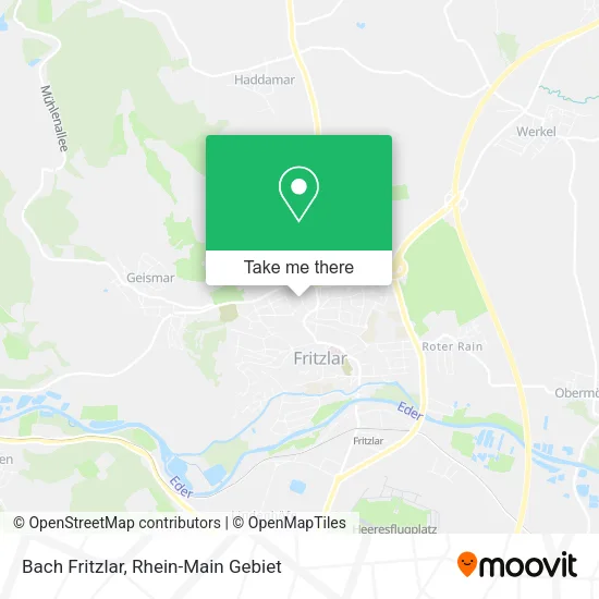 Bach Fritzlar map