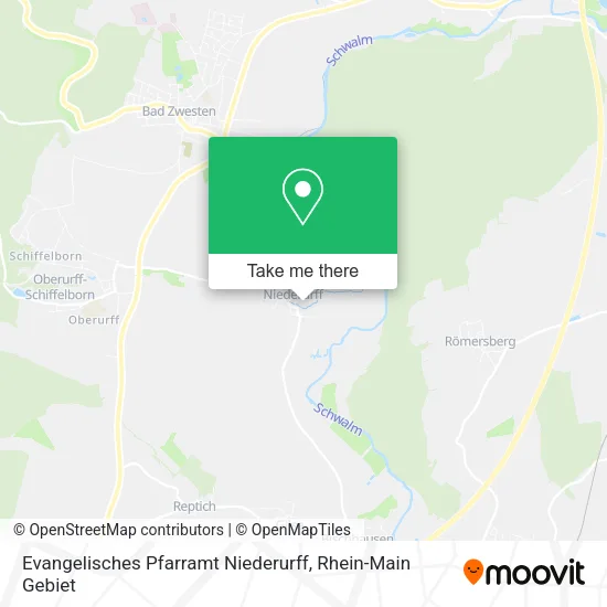 Карта Evangelisches Pfarramt Niederurff