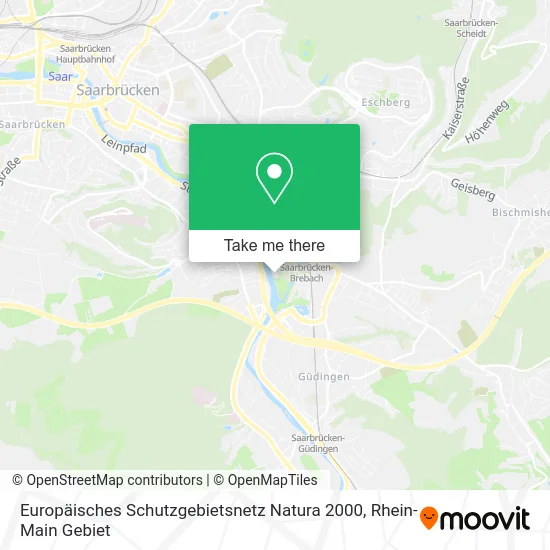 Карта Europäisches Schutzgebietsnetz Natura 2000