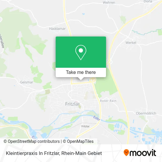 Карта Kleintierpraxis In Fritzlar