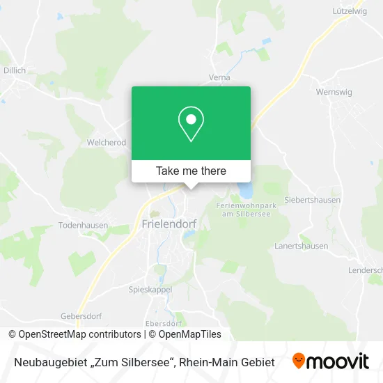 Карта Neubaugebiet „Zum Silbersee“