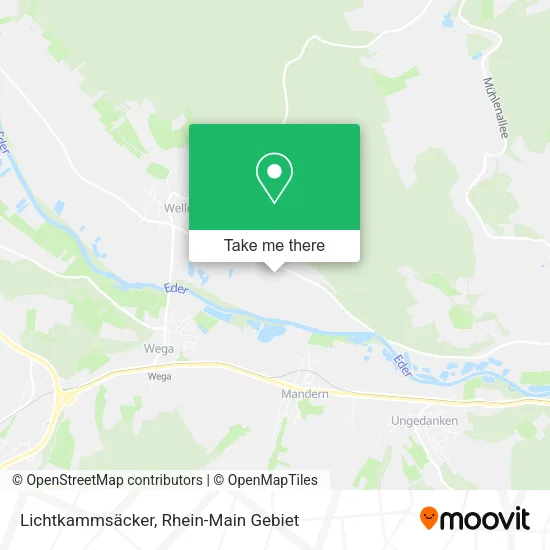 Карта Lichtkammsäcker