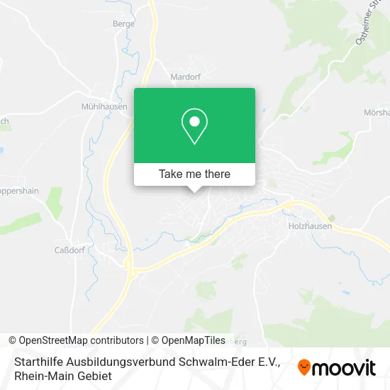 Карта Starthilfe Ausbildungsverbund Schwalm-Eder E.V.