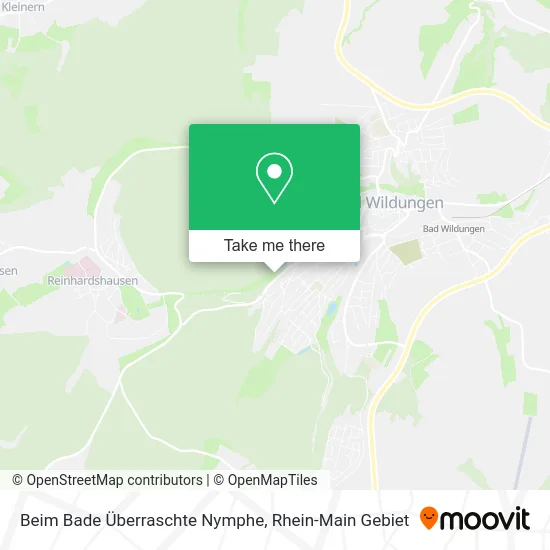 Карта Beim Bade Überraschte Nymphe