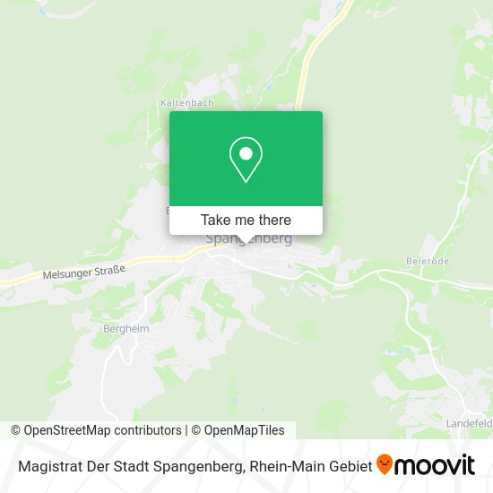 Карта Magistrat Der Stadt Spangenberg
