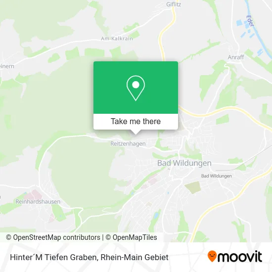 Карта Hinter´M Tiefen Graben