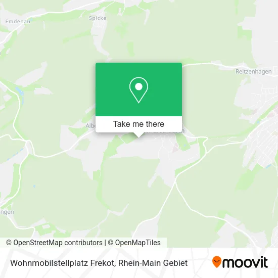 Карта Wohnmobilstellplatz Frekot
