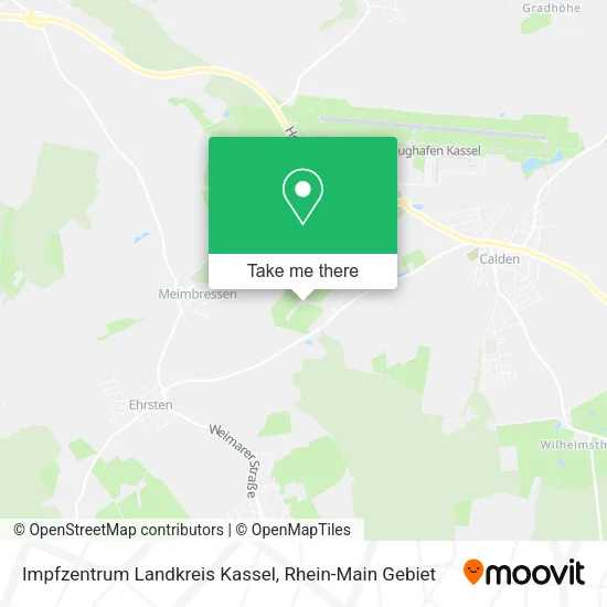 Карта Impfzentrum Landkreis Kassel