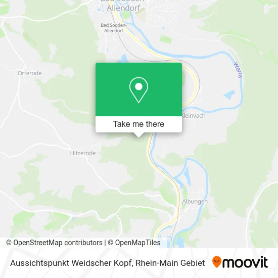 Карта Aussichtspunkt Weidscher Kopf