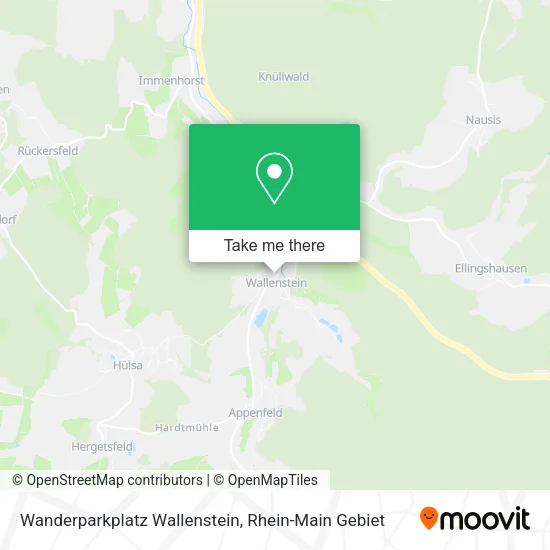 Карта Wanderparkplatz Wallenstein
