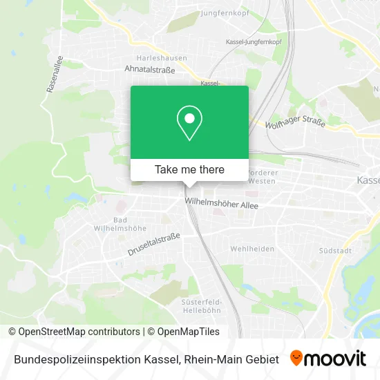 Карта Bundespolizeiinspektion Kassel