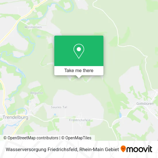 Карта Wasserversorgung Friedrichsfeld