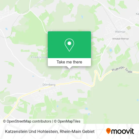 Карта Katzenstein Und Hohlestein