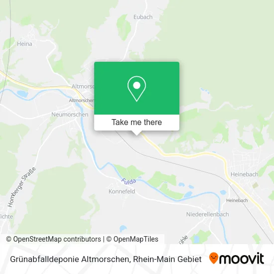 Карта Grünabfalldeponie Altmorschen