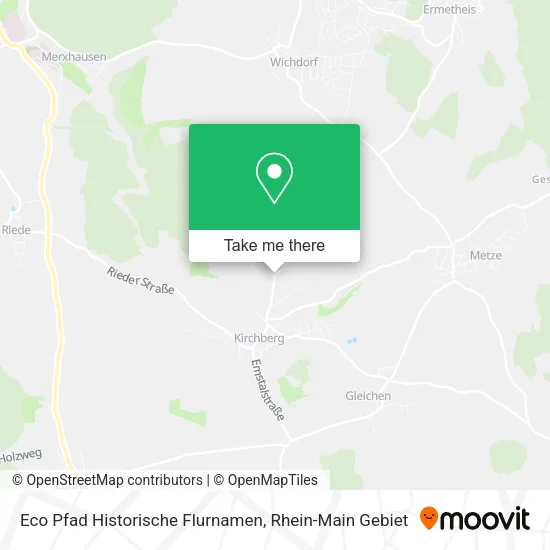 Карта Eco Pfad Historische Flurnamen