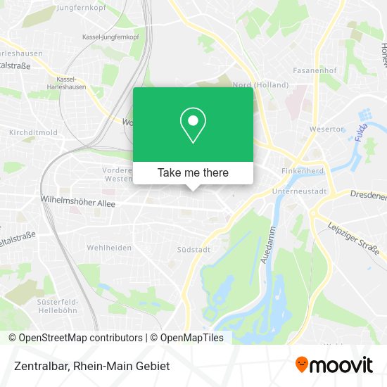 Карта Zentralbar