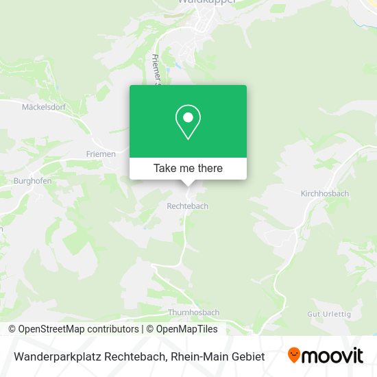 Карта Wanderparkplatz Rechtebach