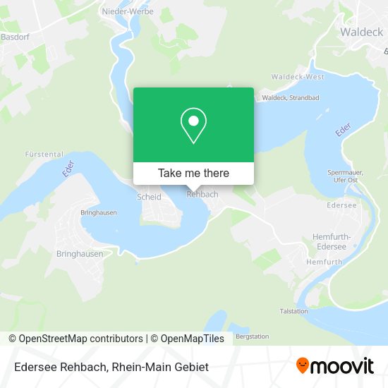 Карта Edersee Rehbach