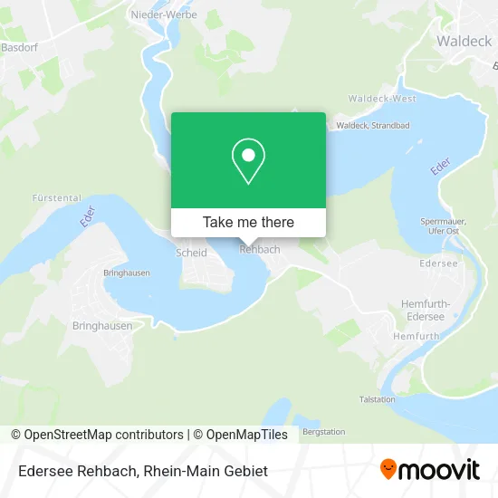 Карта Edersee Rehbach