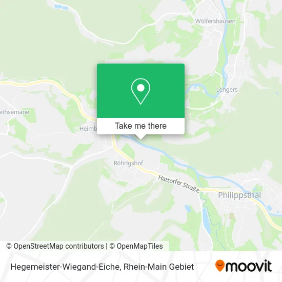Карта Hegemeister-Wiegand-Eiche