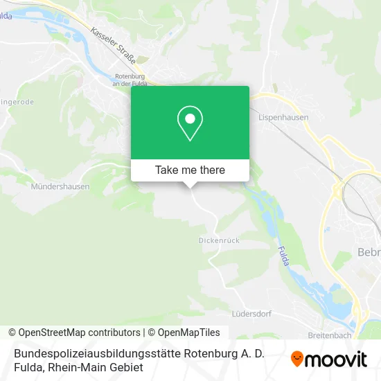 Карта Bundespolizeiausbildungsstätte Rotenburg A. D. Fulda