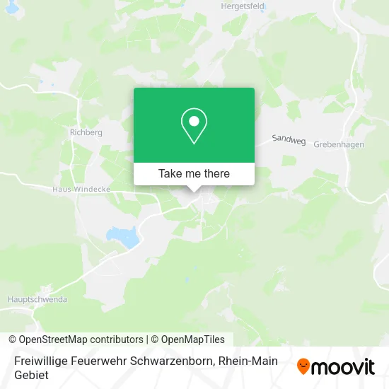 Карта Freiwillige Feuerwehr Schwarzenborn
