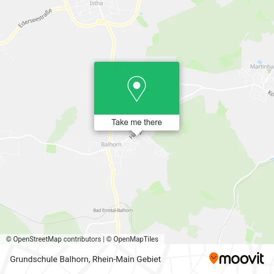 Карта Grundschule Balhorn