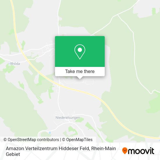 Карта Amazon Verteilzentrum Hiddeser Feld