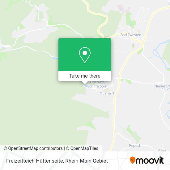 Карта Freizeitteich Hüttenseite