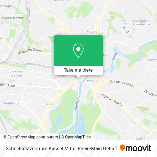 Карта Schnelltestzentrum Kassel Mitte