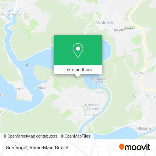 Карта Greifvögel