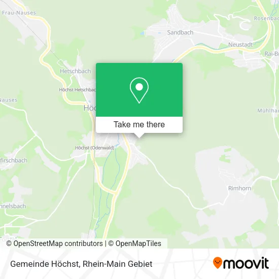 Карта Gemeinde Höchst