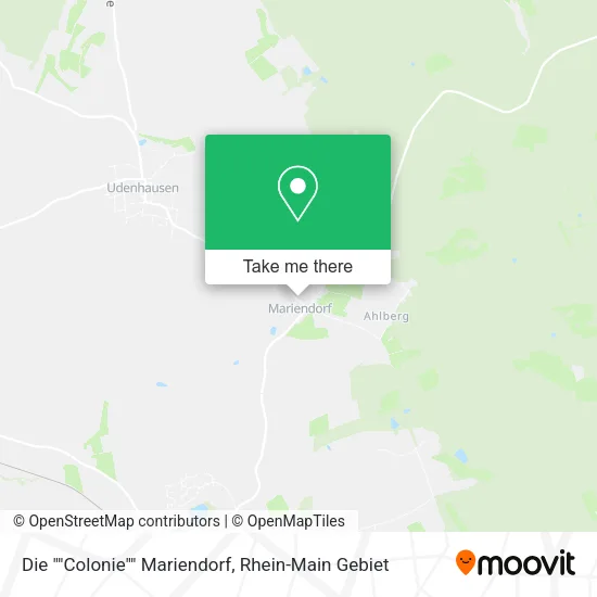Карта Die ""Colonie"" Mariendorf