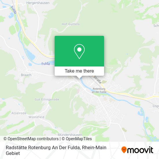 Карта Radstätte Rotenburg An Der Fulda