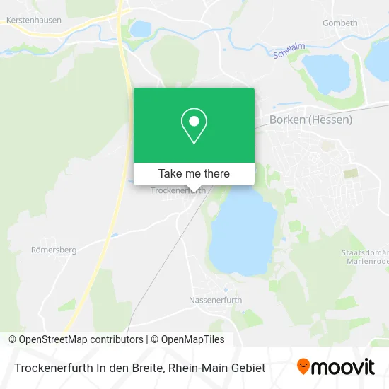 Карта Trockenerfurth In den Breite