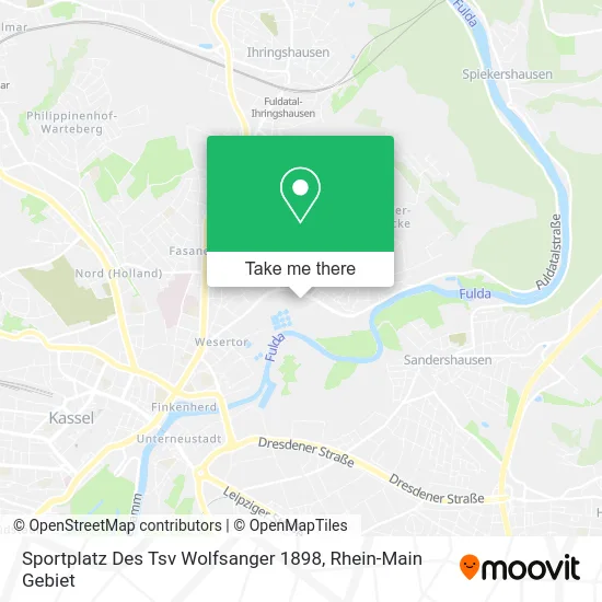Карта Sportplatz Des Tsv Wolfsanger 1898